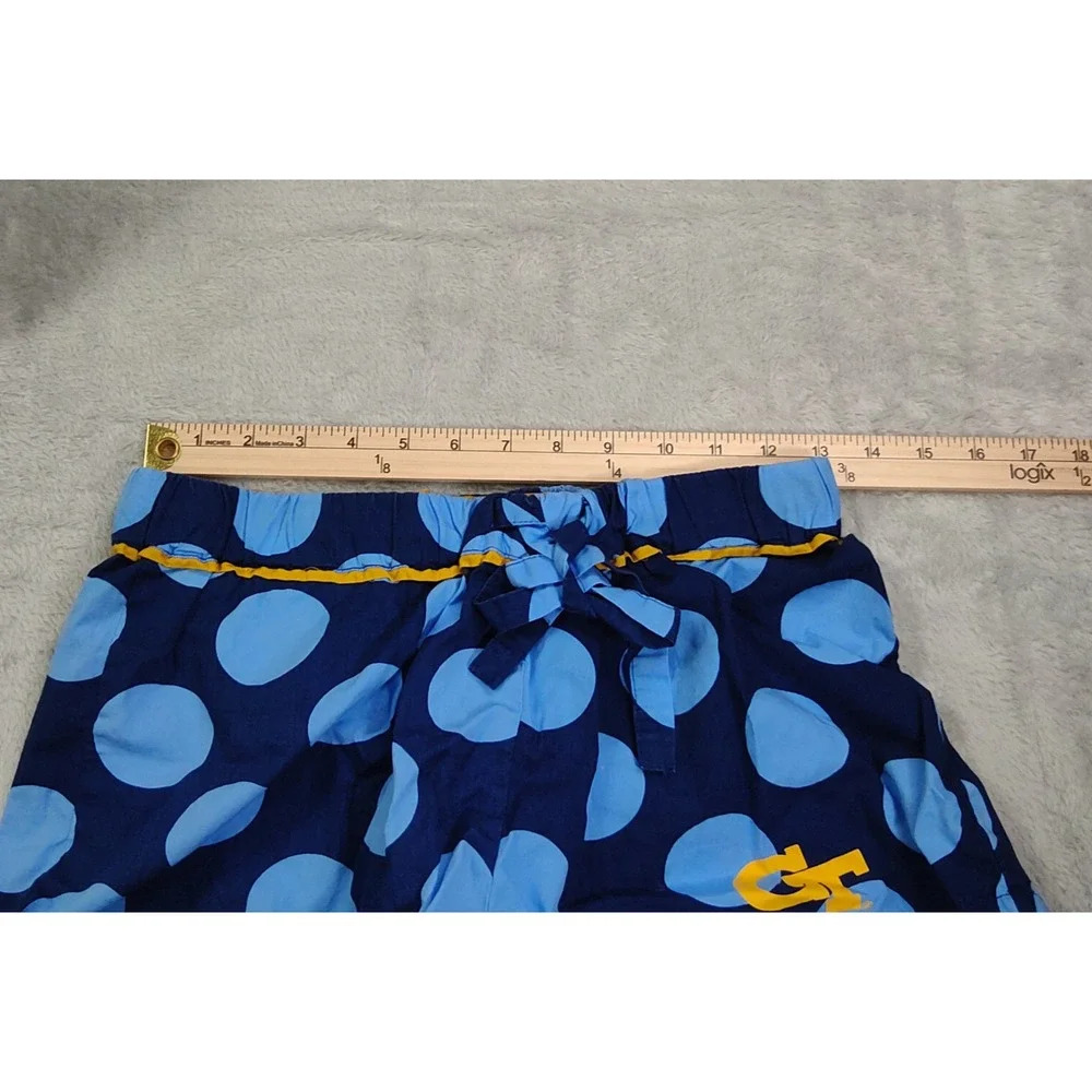 Georgia Tech Shorts Womens Size Medium Blue Lounge Shorts Draw String